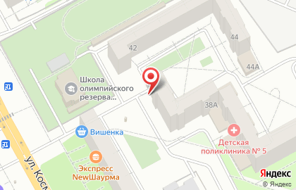 Продовольственный магазин Виктория в Индустриальном районе на карте
