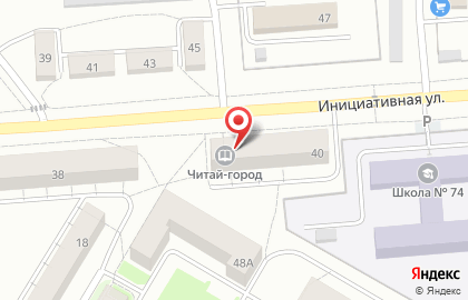 Библиотека Гармония на Инициативной улице на карте