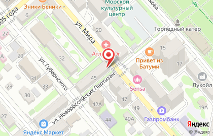 Продуктовый магазин в Краснодаре на карте