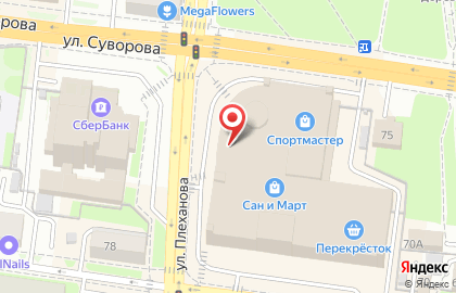 Магазин ортопедических матрасов и товаров для сна Askona на улице Плеханова на карте