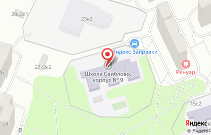 Школа с дошкольным отделением Свиблово в проезде Русанова, 23 к 1 на карте