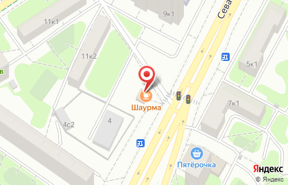 Магазин фейерверков и цветов на Севастопольском проспекте на карте