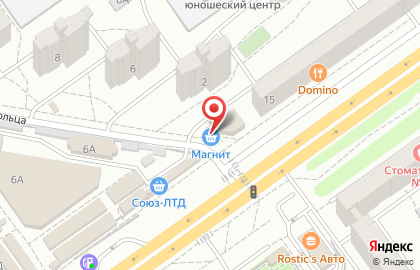 Супермаркет Радеж на улице Николая Отрады, 15б на карте