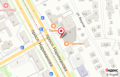 Кафе-столовая Проспект в Ленинском районе на карте