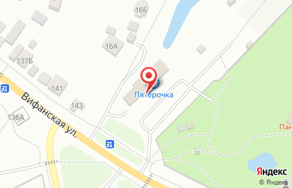 Универсам Пятёрочка на ​Вифанской на карте