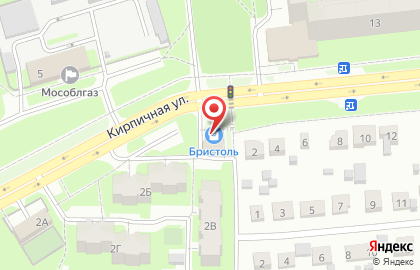 Магазин у дома Бристоль на Кирпичной улице на карте