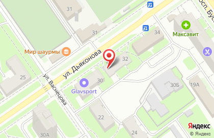 Многопрофильная фирма Всё для праздника в Автозаводском районе на карте