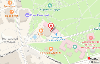 Гостиница Театральная на карте