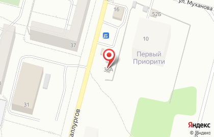 Шиномонтажная мастерская на улице Металлургов на карте