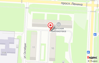 Центральная Детская Библиотека на проспекте Ленина на карте