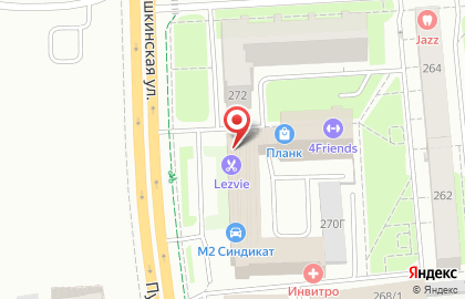Барбершоп Лезвие на Пушкинской улице на карте