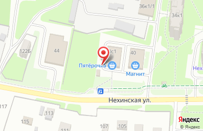 Супермаркет Пятёрочка в Великом Новгороде на карте
