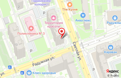 Детский магазин Сказка на Светлой улице на карте