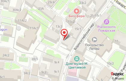ИСПИ РАН в Борисоглебском переулке на карте