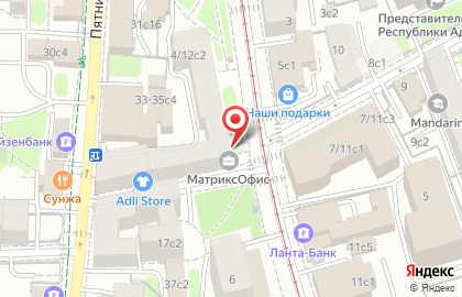Адвокатский кабинет Андронова С.М. на Новокузнецкой улице на карте
