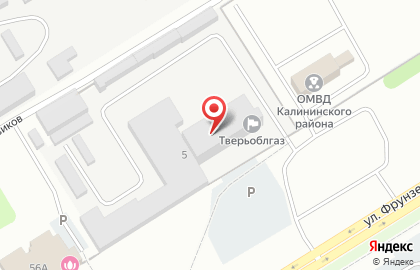 Газовое оборудование на улице Фрунзе на карте