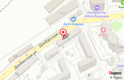 Магазин Белорусская мебель на Донбасской улице на карте