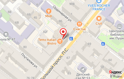 Городской информационный сайт Kudago в Петроградском районе на карте