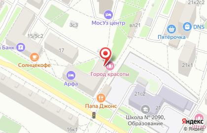 Автошкола №1 в Москве на карте