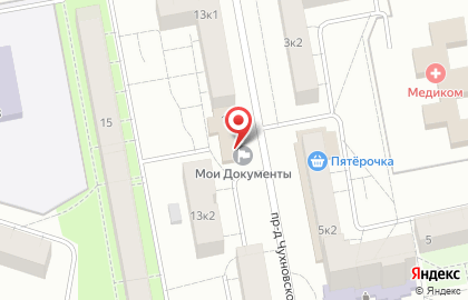 Многофункциональный центр Мои документы в Санкт-Петербурге на карте