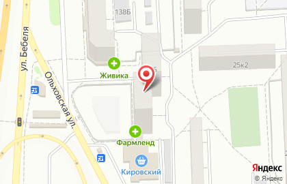 Магазин Мясной Хуторок в Железнодорожном районе на карте