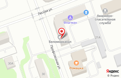 Мужская парикмахерская Big Bro на Лесной улице в Северодвинске на карте