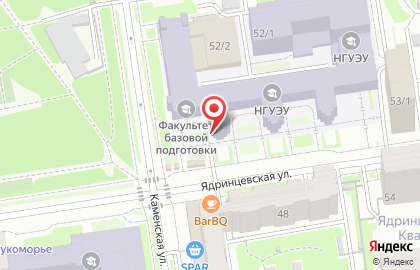 Новосибирский государственный университет экономики и управления в Новосибирске на карте