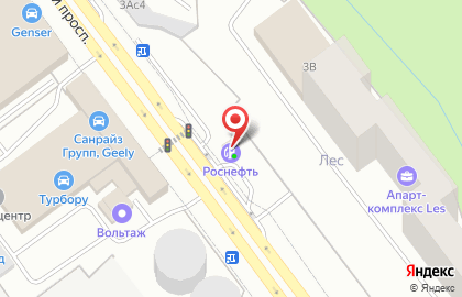 АЗС ТНК на Новоясеневском проспекте на карте