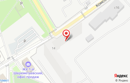 Автосервис на Комсомольской, вл14 на карте