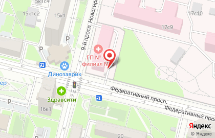 Поликлиника, Городская клиническая больница №70 на карте