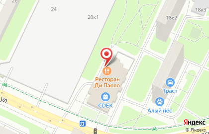 Омега на Матвеевской улице на карте