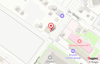 Магазин суши и роллов Император Ролл на улице Толстого на карте