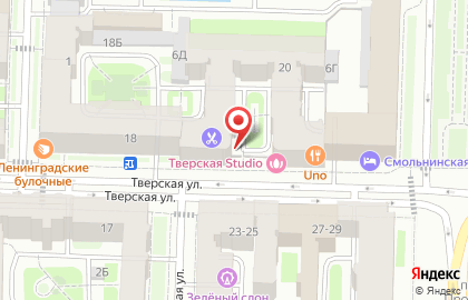 Аптека Петрофарм на Тверской улице на карте