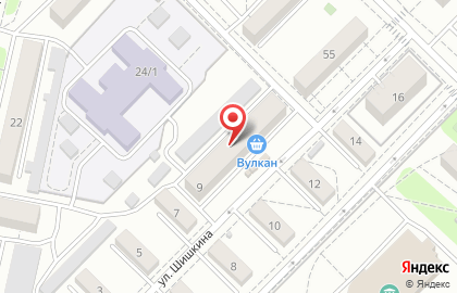 Сеть супермаркетов Вулкан в Ленинском районе на карте