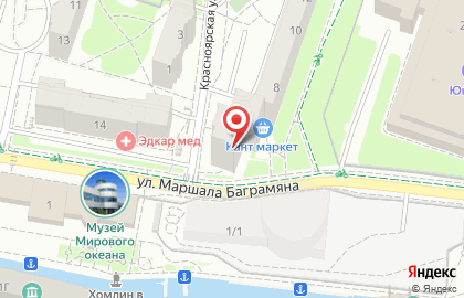 Агентство недвижимости Авалон на улице Маршала Баграмяна на карте