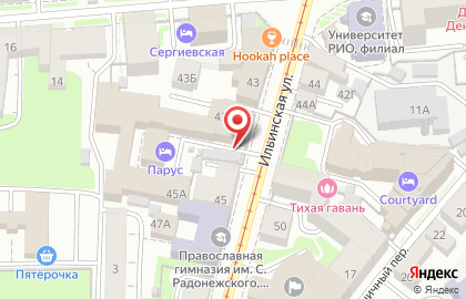 Дружба на Ильинской улице на карте