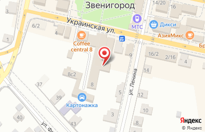 Салон красоты Bodro на Украинской улице в Звенигороде на карте