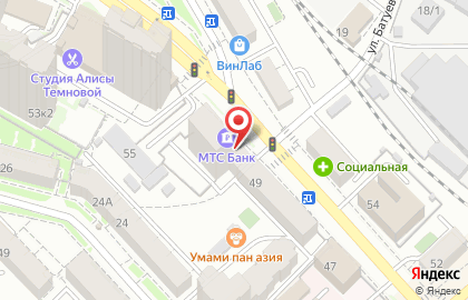 Банкомат МТС Банк, Дальневосточный филиал на Ленинградской улице, 51 на карте
