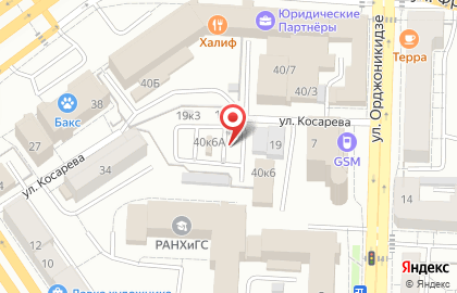 Автостоянка в Омске на карте