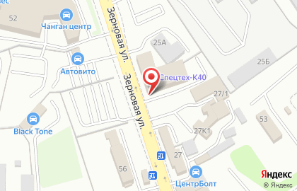Магазин запчастей Emex на Зерновой улице на карте