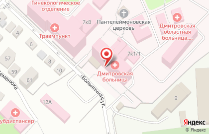 Диагностический центр Томоцентр на Больничной улице на карте