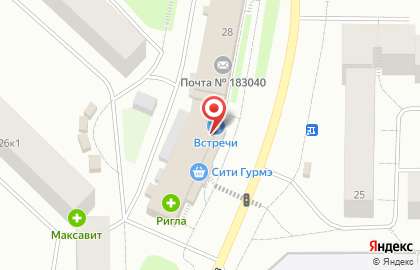 Зоомагазин Зоосфера в Мурманске на карте