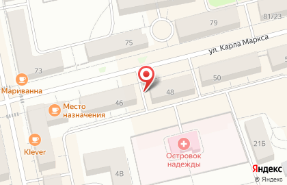 Художественный салон Палитра на улице Карла Маркса на карте