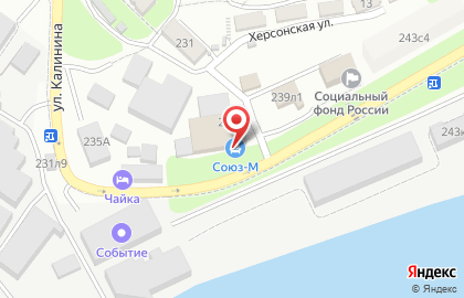 Магазин мебельных тканей и фурнитуры Союз-М на карте