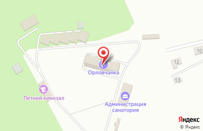 Детский санаторий Орловчанка на Берёзовой улице на карте