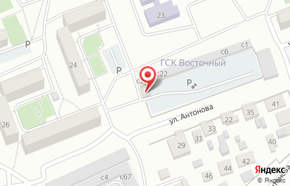 Теплая автостоянка Пелитон на карте