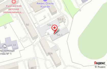 Автостоянка в Кургане на карте