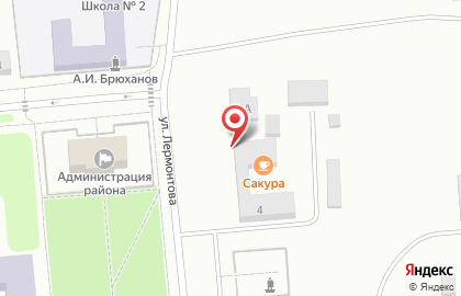 Автокомплекс на улице Лермонтова на карте