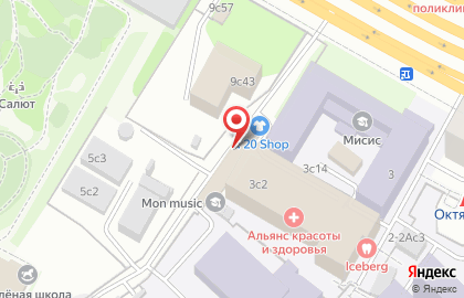 Студия перманентного макияжа Permanent the one в Москве на карте