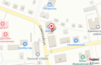 Супермаркет Дикси на улице Карла Маркса на карте